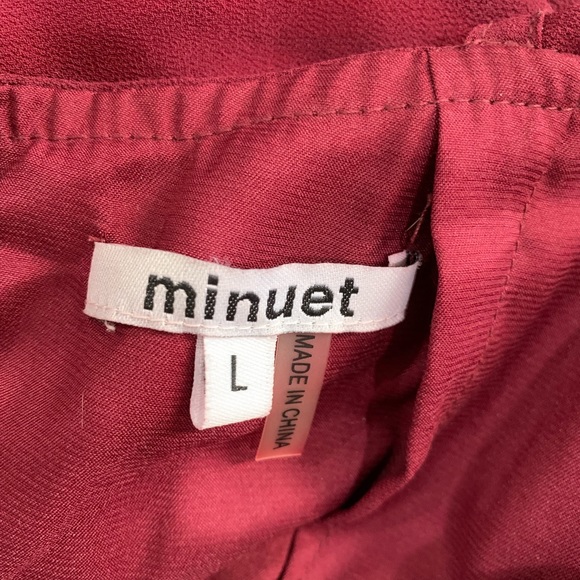 Maxi Burgundy Party Dress - Picture 4 of 4